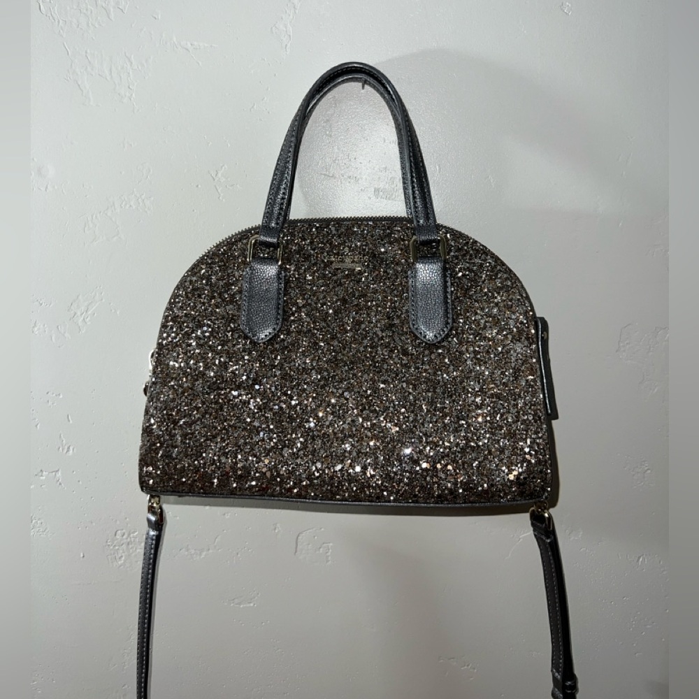 NWOT Kate Spade Chunky Glitter Dome Crossbody Satchel - Picture 5 of 17